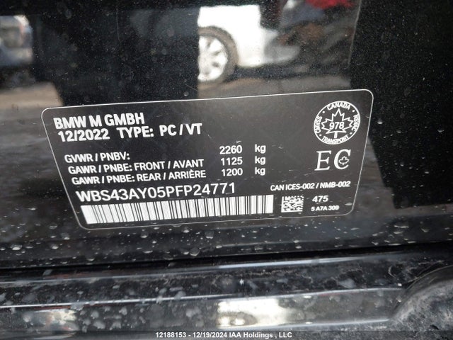 WBS43AY05PFP24771 BMW M3