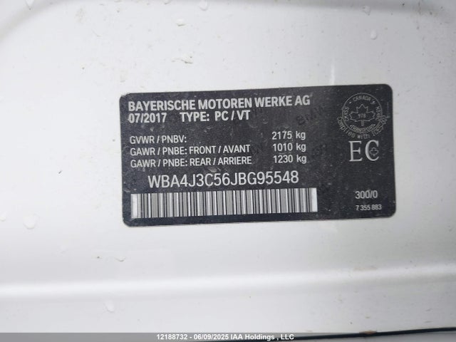 WBA4J3C56JBG95548 BMW 430xi Gran Coupe