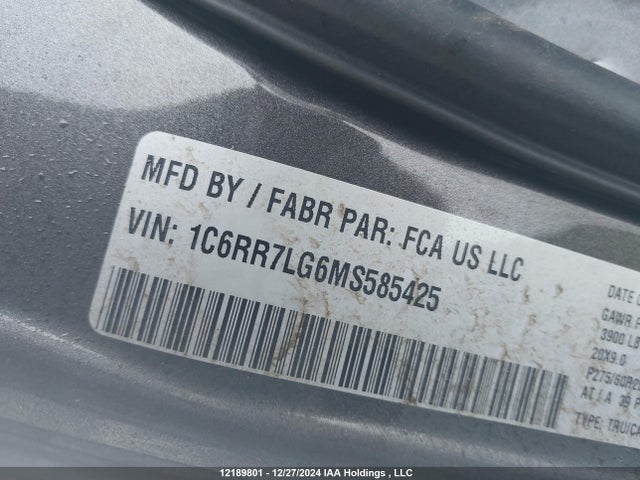 1C6RR7LG6MS585425 RAM 1500