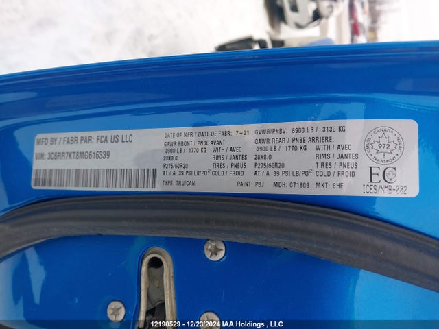RAM 2021 2021 3C6RR7KT8MG616339 Image 9
