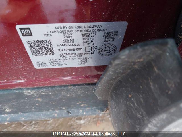 KL79MRSL3RB206614 Chevrolet l3t