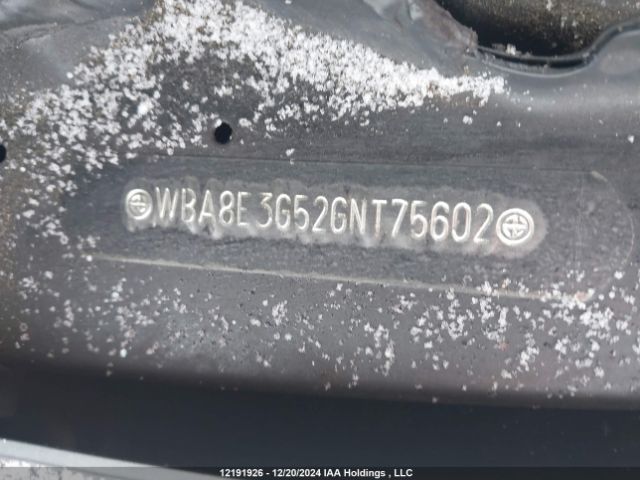 WBA8E3G52GNT75602 BMW 2016