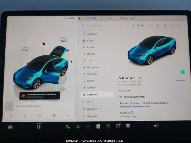 7SAYGDEE1NF511111 Tesla Model Y