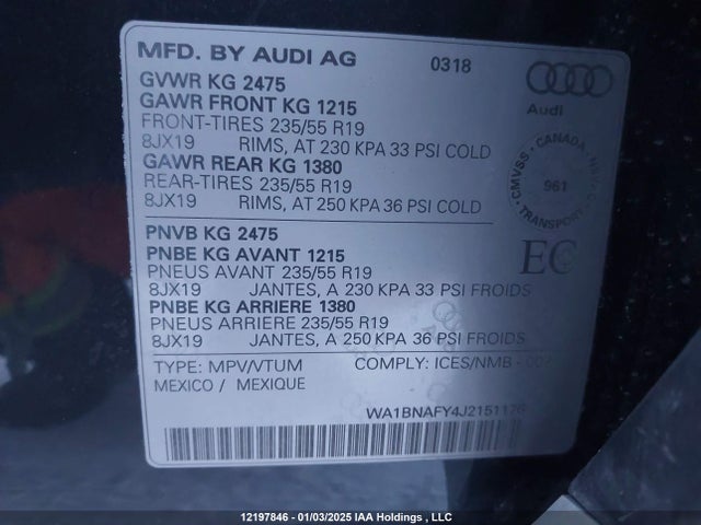 Audi 2018 2018 WA1BNAFY4J2151176 Image 9