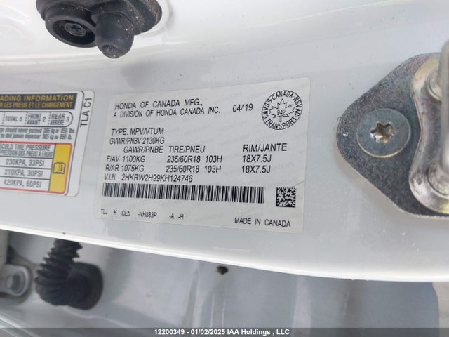 Honda l15be 2019 2HKRW2H99KH124746 Image 18