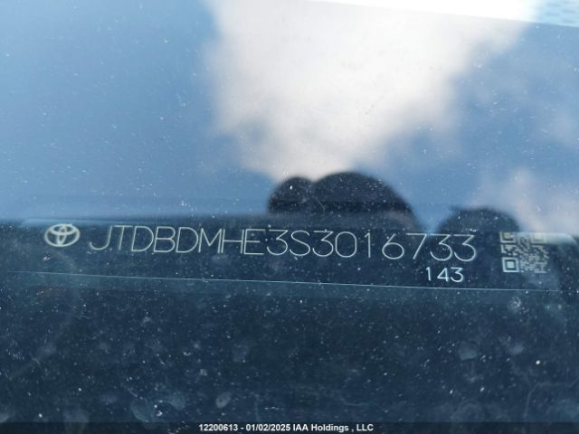 JTDBDMHE3S3016733 Toyota 2zr-fxe