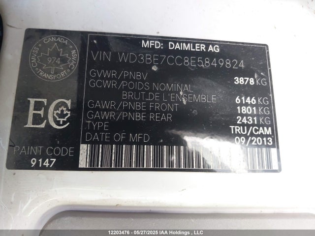 WD3BE7CC8E5849824 Mercedes-Benz Mg5+mh3 (epa/13)