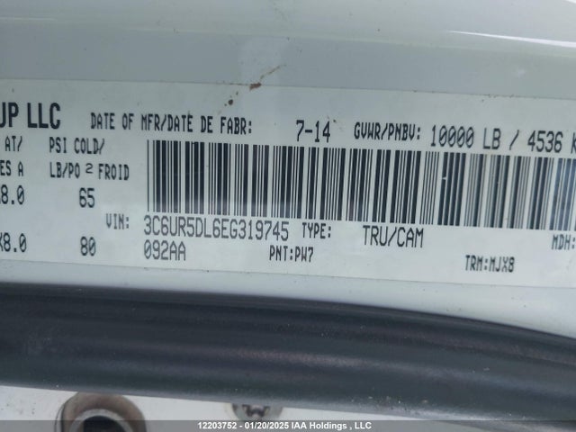3C6UR5DL6EG319745 RAM 2500