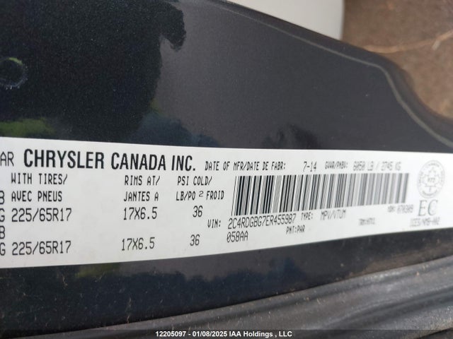 2C4RDGBG7ER455987 Dodge Grand Caravan