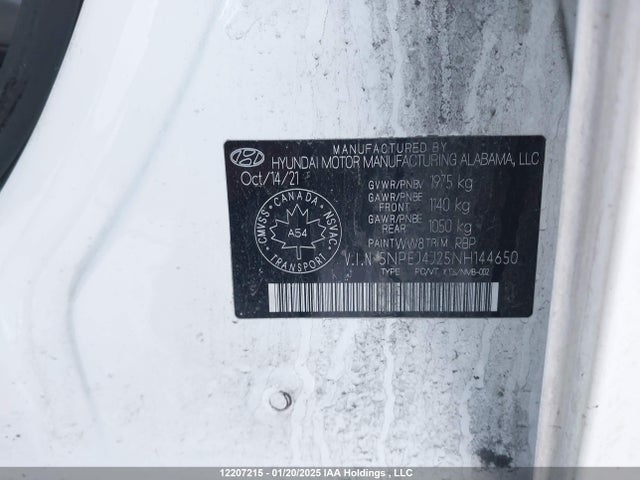 5NPEJ4J25NH144650 Hyundai Sonata Sport 1.6t 4dr