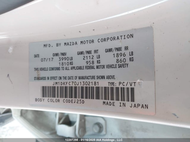 JM1DKFC70J1302181 Mazda CX-3