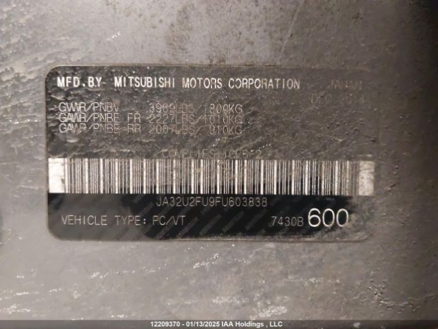 JA32U2FU9FU603838 Mitsubishi dohc mivec