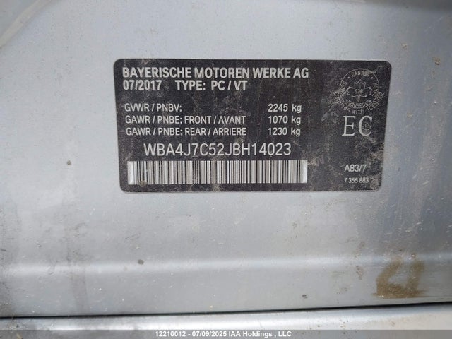 WBA4J7C52JBH14023 BMW 440I