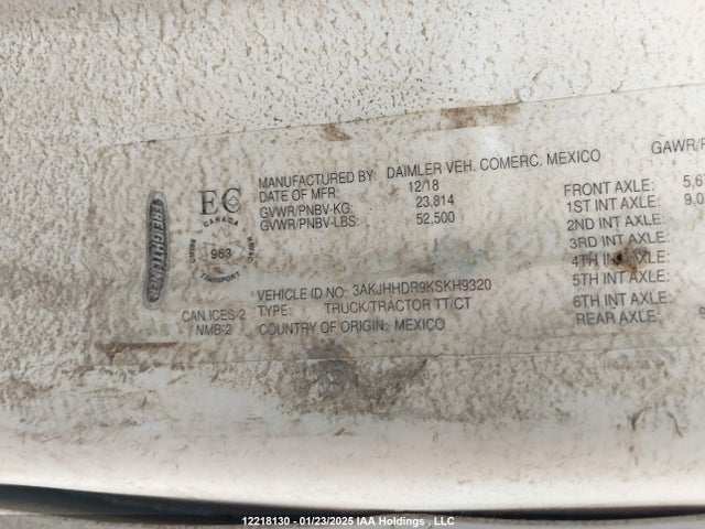 3AKJHHDR9KSKH9320 Freightliner Detroit Diesel Dd15