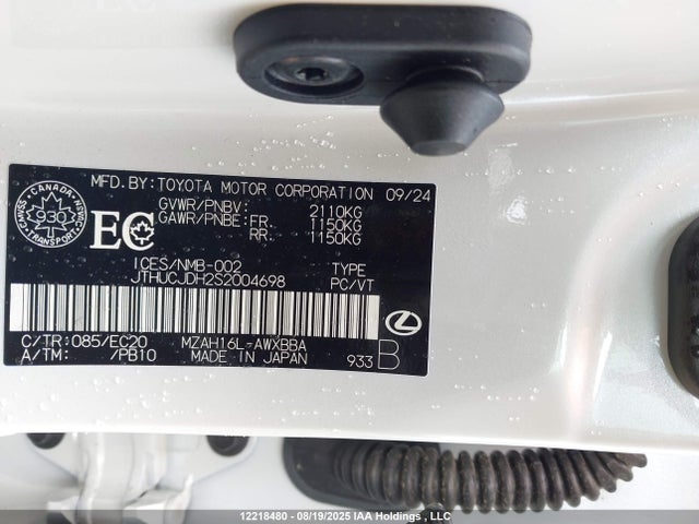 Lexus m20a-fxs 2025 JTHUCJDH2S2004698 Image 19
