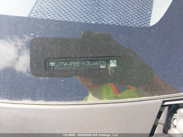 12218953 :رقم المزاد ، JTNK4RBE1K3048436 vin ، 2019 Toyota Corolla مزاد بيع