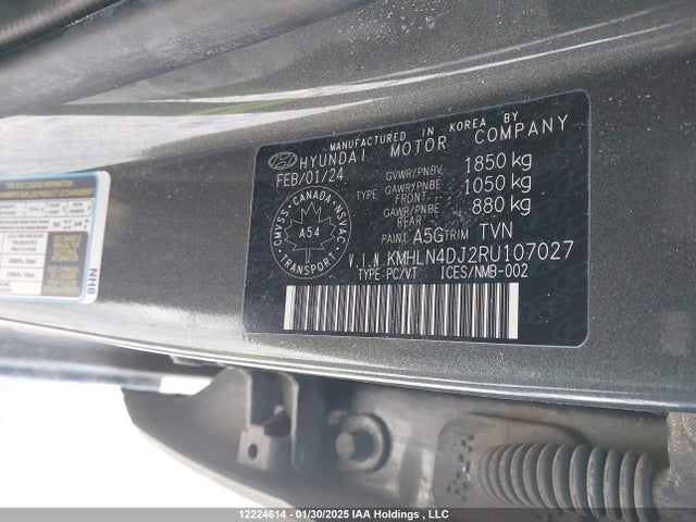 KMHLN4DJ2RU107027 Hyundai gdi kappa
