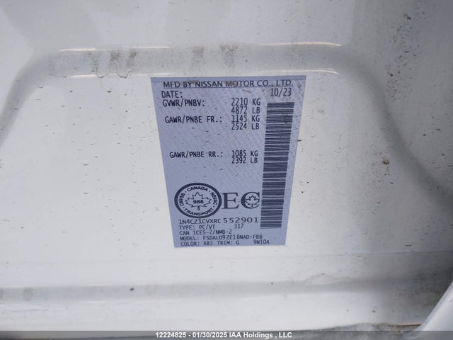 1N4CZ1CVXRC552901 Nissan Leaf
