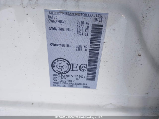 1N4CZ1CVXRC552901 Nissan Leaf