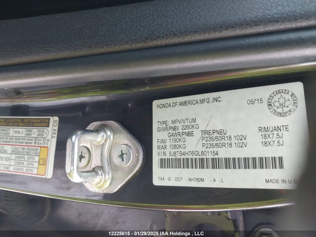 5J8TB4H76GL801154 Acura j35z2