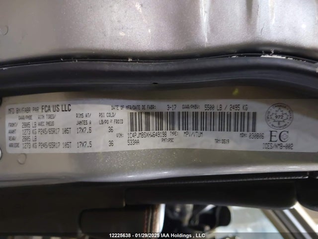 1C4PJMBSXHW649198 Jeep 2017