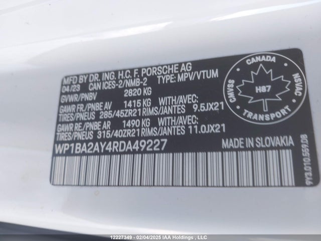 Porsche Cayenne 2024 WP1BA2AY4RDA49227 Image 18
