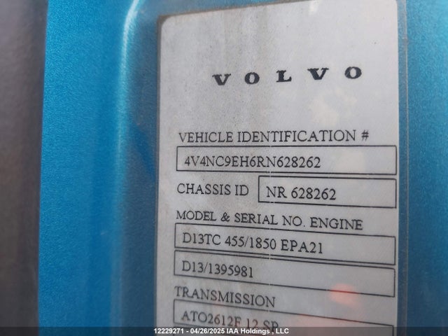 Volvo d13 2024 4V4NC9EH6RN628262 Image 19