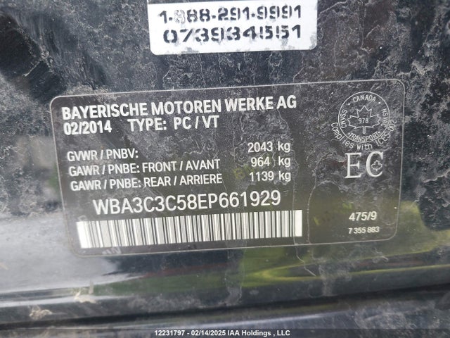 BMW 320i 2014 WBA3C3C58EP661929 Image 9