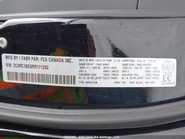 Chrysler Pacifica Touring L 2024 2C4RC1BG9RR171282 Image 9