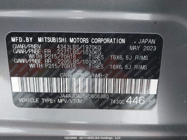 JA4AJUAU8PU606380 Mitsubishi RVR ES