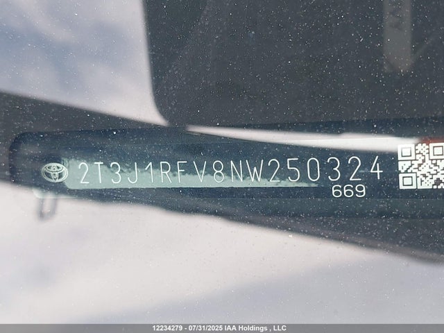 2T3J1RFV8NW250324 Toyota a25a-fks