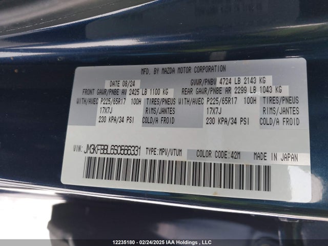Mazda py 2025 JM3KFBBL6S0566331 Image 9