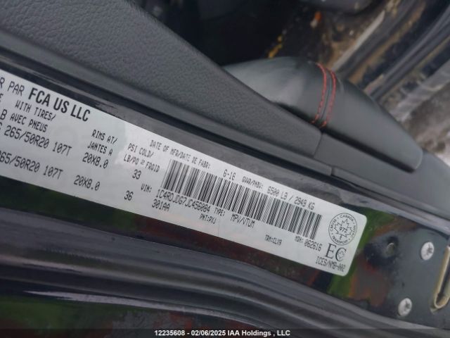 1C4RDJDG7JC456084 Dodge DURANGO GT