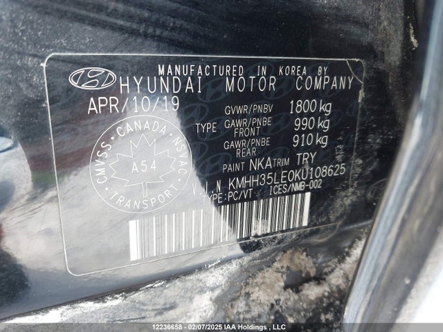 KMHH35LE0KU108625 Hyundai gdi nu