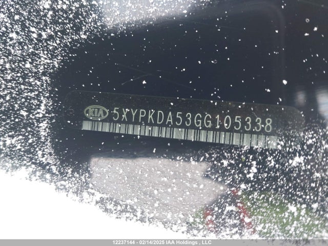 5XYPKDA53GG105338 KIA SORENTO SX