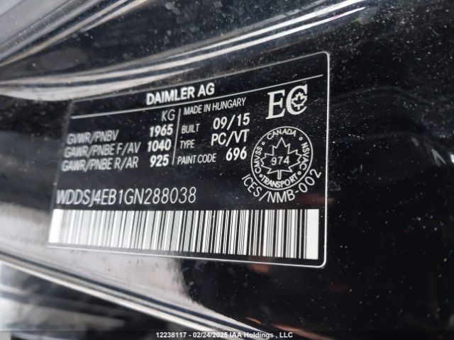 WDDSJ4EB1GN288038 Mercedes-Benz CLA-Class