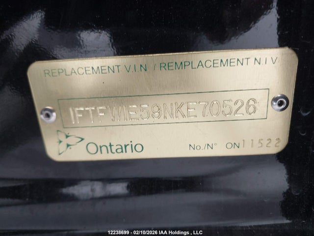 1FTFW1E59NKE70526 Ford F150 Supercrew