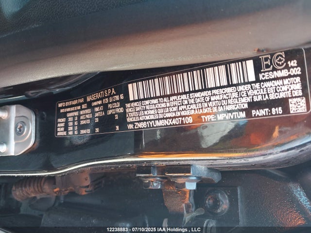 ZN661YUM6NX407109 Maserati m156e