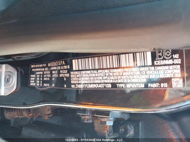 ZN661YUM6NX407109 Maserati m156e
