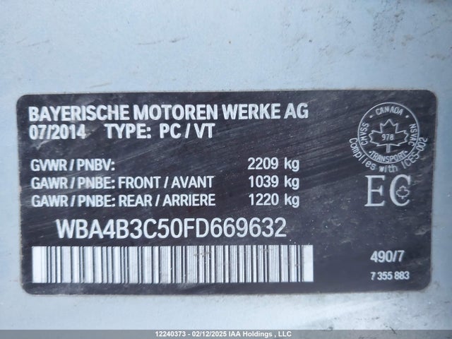 BMW 435i 2015 WBA4B3C50FD669632 Image 18