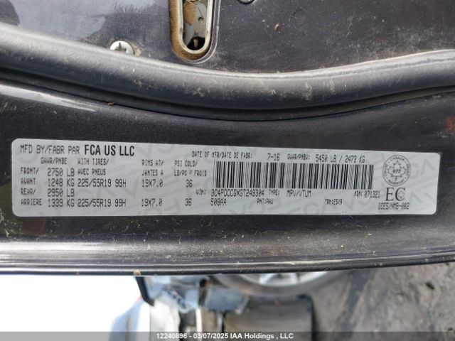 3C4PDCCGXGT249304 Dodge Journey Sxt/limited