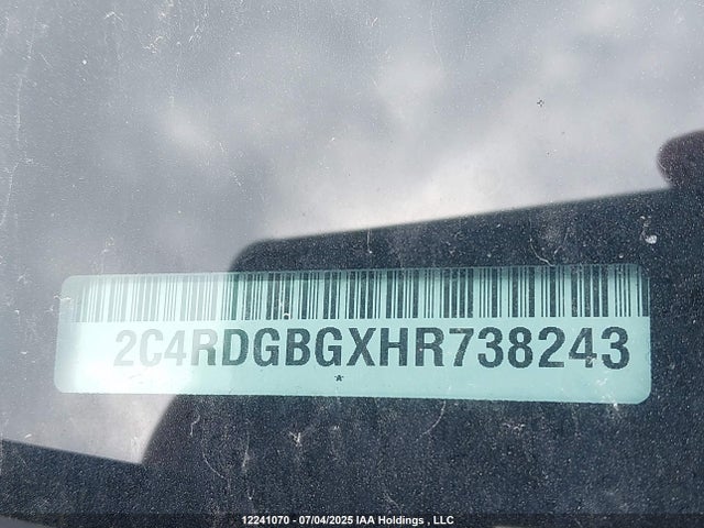 2C4RDGBGXHR738243 Dodge Grand Caravan