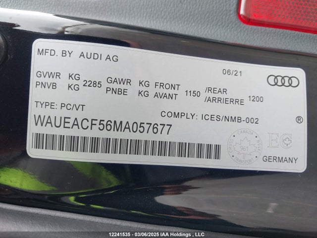 WAUEACF56MA057677 Audi 45 tfsi (2.0t)