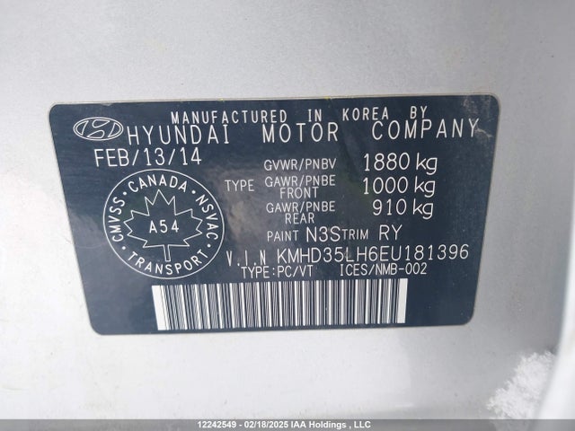 Hyundai dohc gdi nu 2014 KMHD35LH6EU181396 Image 9