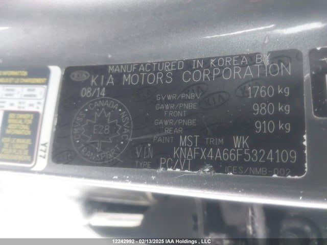 KIA FORTE LX 2015 KNAFX4A66F5324109 Image 9