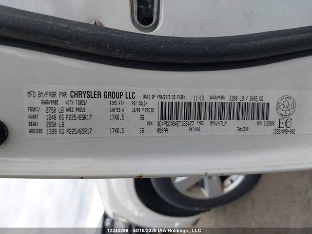 3C4PDCAB4ET186477 Dodge Journey