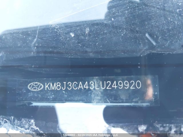 KM8J3CA43LU249920 Hyundai gdi nu