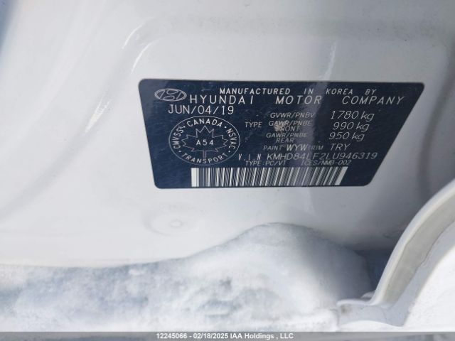 KMHD84LF2LU946319 Hyundai mpi nu