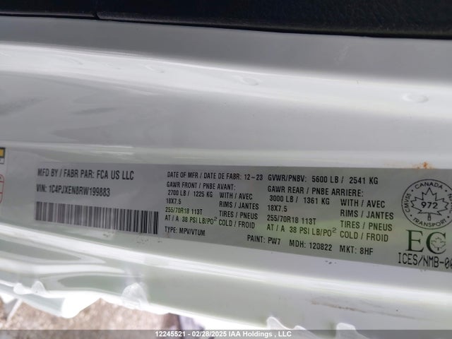 1C4PJXEN8RW199883 Jeep Wrangler