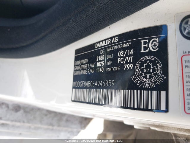 WDDGF8AB0EA946859 Mercedes-Benz C-Class